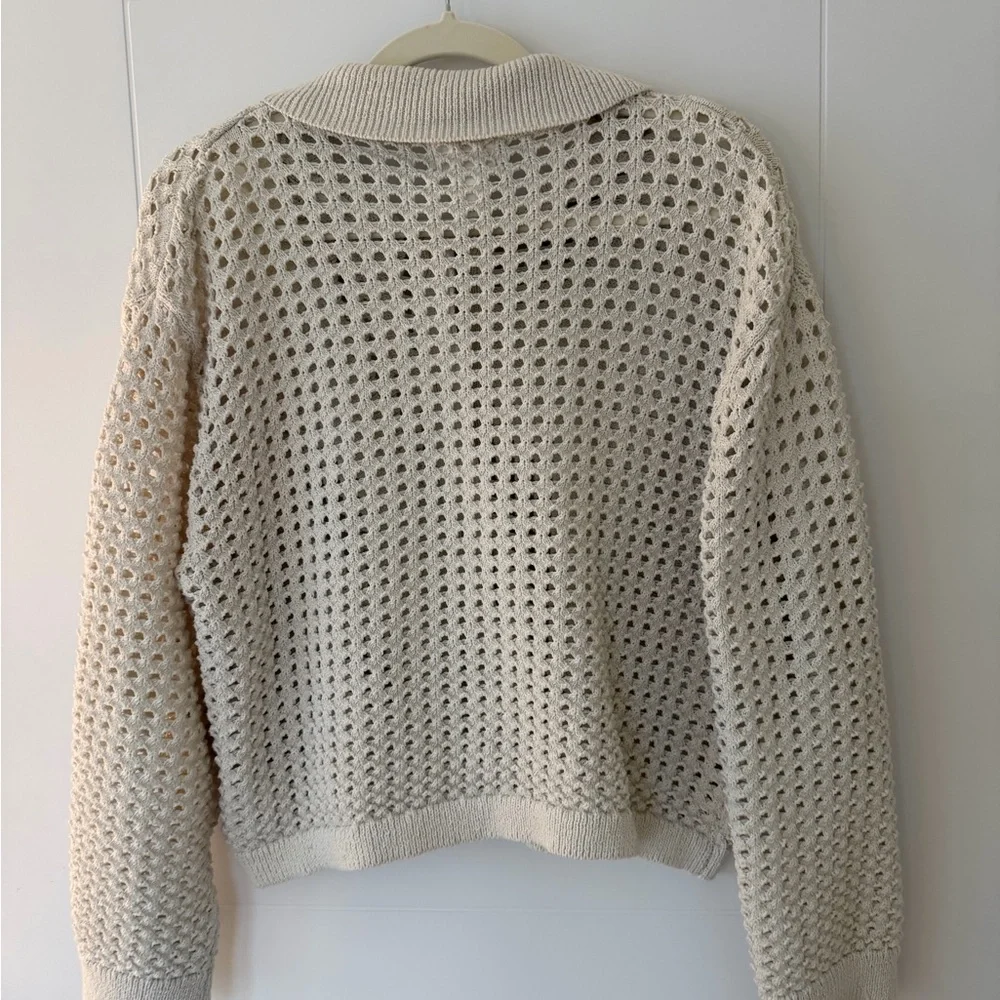 H&M Cream Knit Button-Up Cardigan - Picture 2 of 3